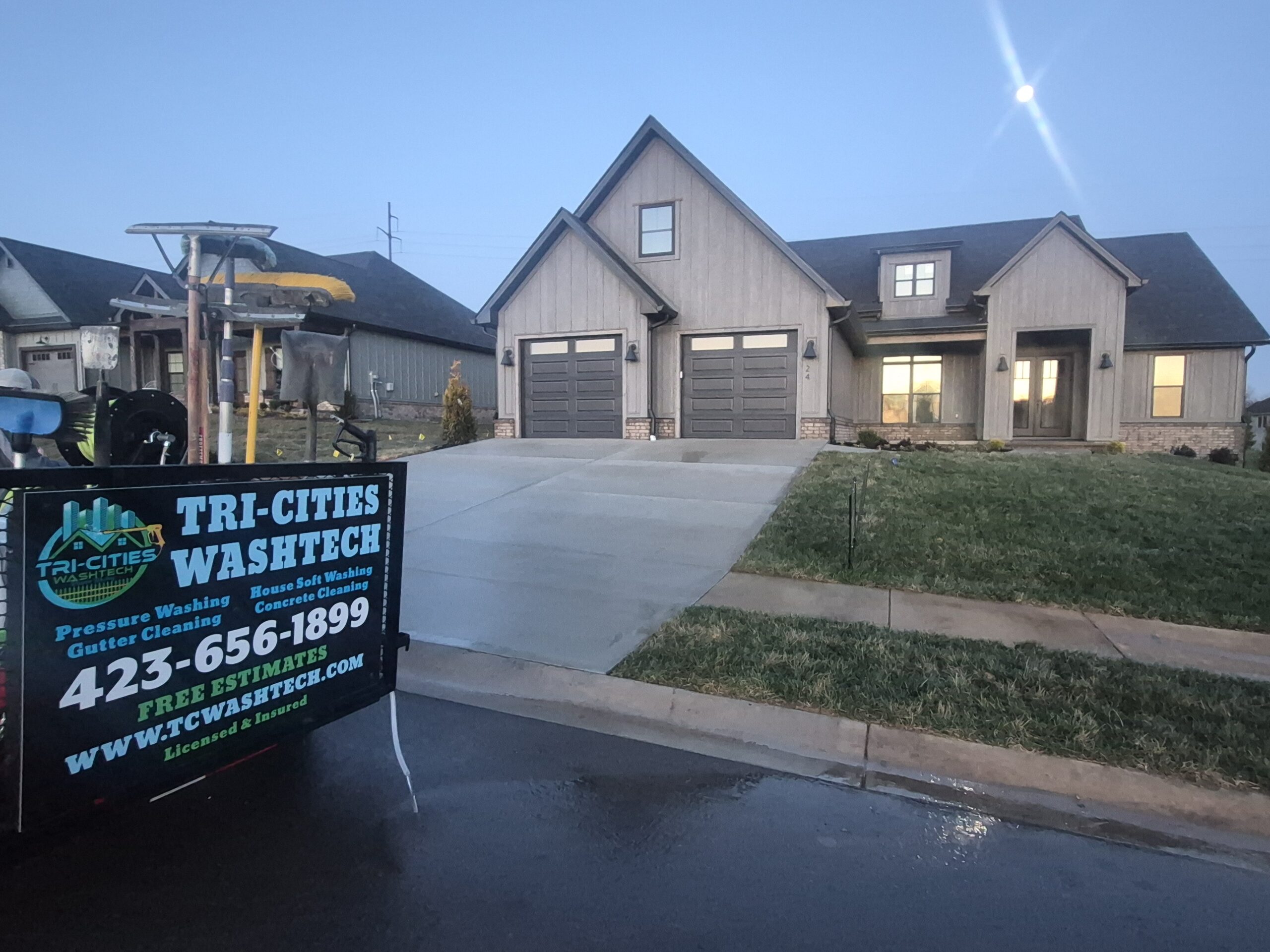 House washing and curb appeal improvement service