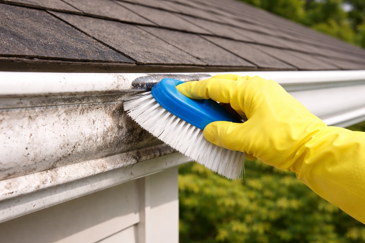 Gutter brightening service
